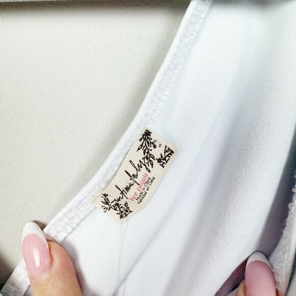 FREE PEOPLE | INTIMATELY NEW Somethin’ Bout You Blue Bodysuit Women’s Size Small - Picture 10 of 13